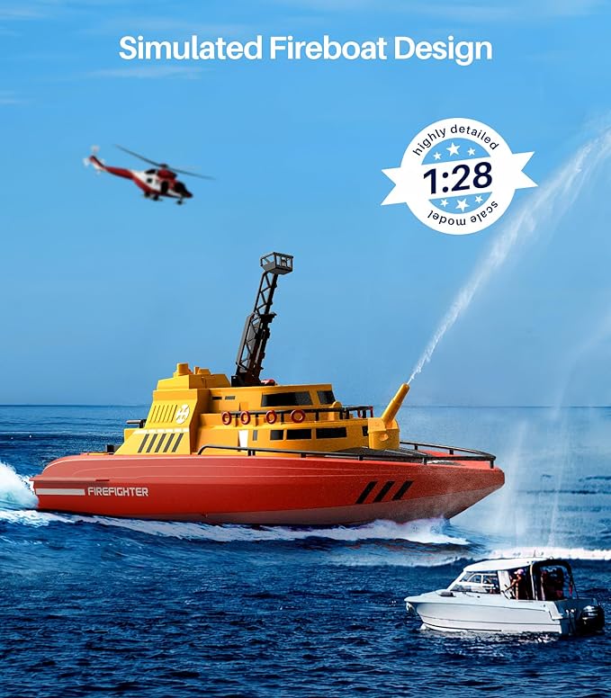 Remote control deals fire rescue boat