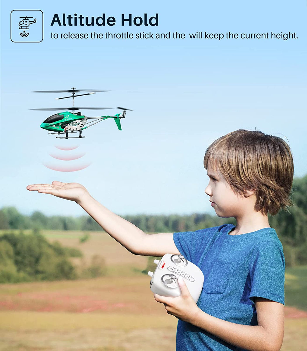 SYMA-Mini Hélicoptère Télécommandé S107H pour Enfant, Jouet RC